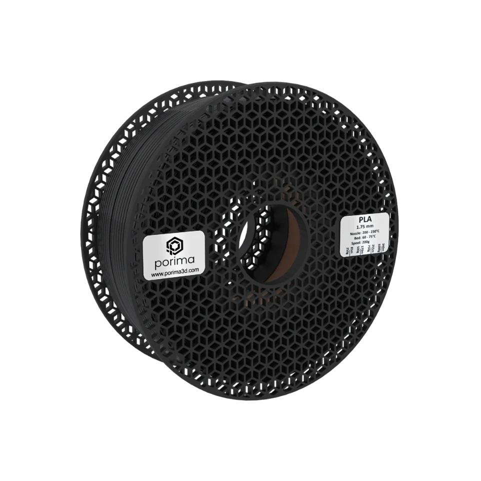 [180-101-21] PLA Filament 1.75mm – Black | 1kg