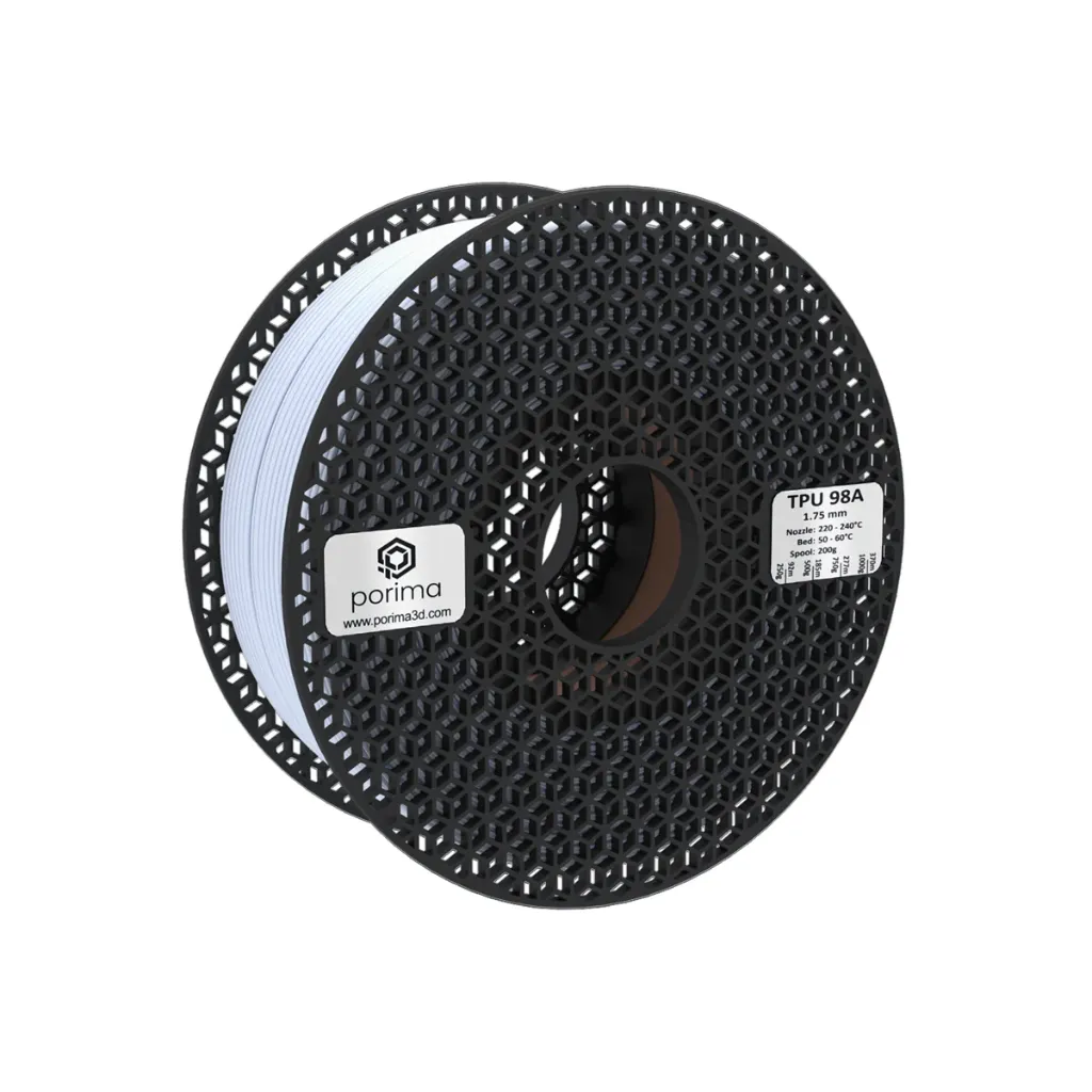 [195-111-21] TPU 98A Filament 1.75mm – White | 1kg
