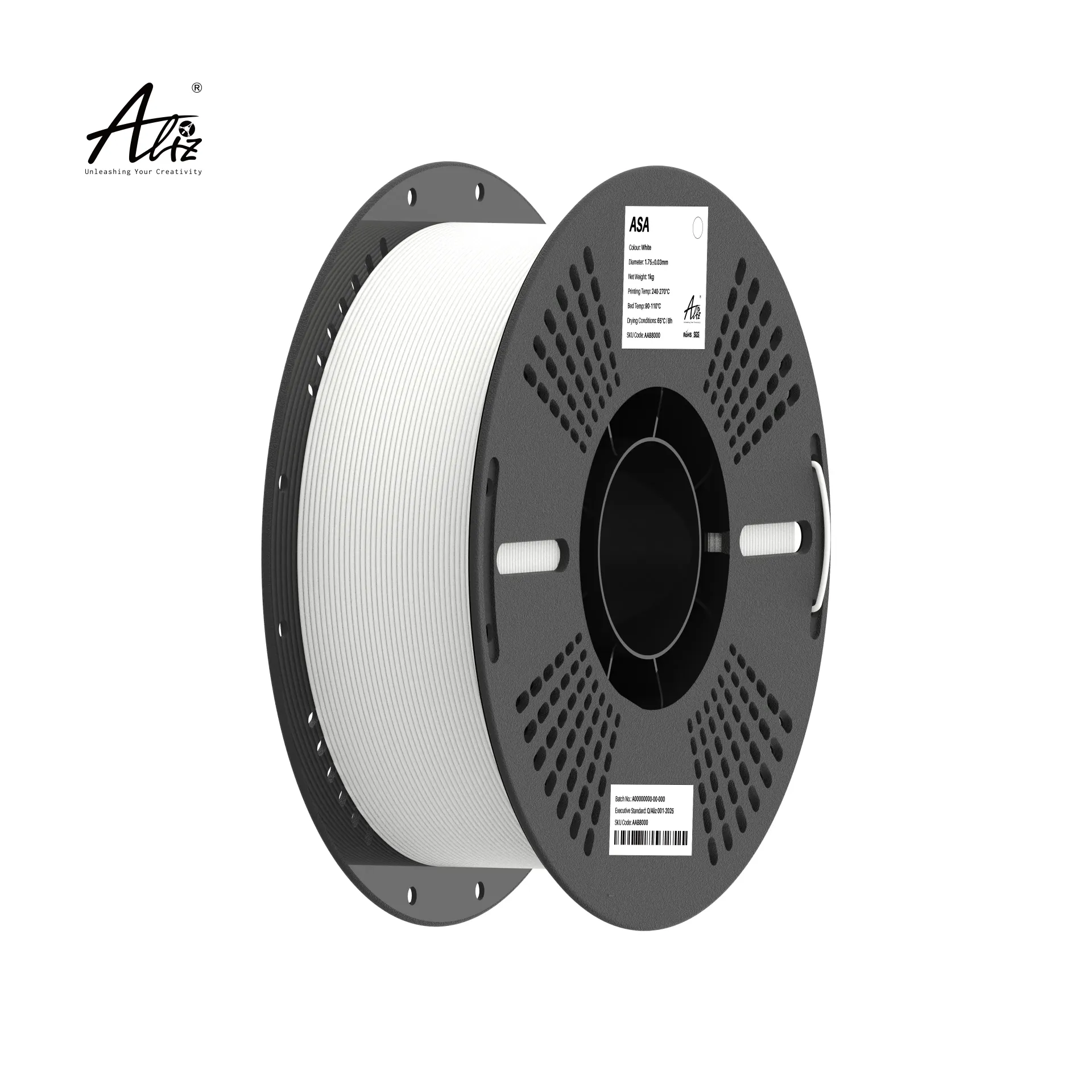[110-111-31] ASA Filament 1.75mm – White | 1kg